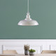 Pendant Light White 38cm E27 60W Classic Pendant Light White 38cm E27 60W Classic